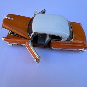 Rare Chevy Bel Air, Orange - Jada Toys DUB City 1/24 Scale Diecast Car No. 5025
